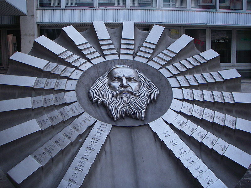 The monument honors Dmitri Mendeleev. Top of Page